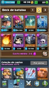 CONTA NV 8 // 2 LENDÁRIAS COMBO(1 NÍVEL 2) - Clash Royale