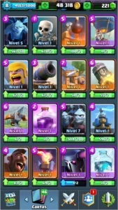 CONTA NV 8 // 2 LENDÁRIAS COMBO(1 NÍVEL 2) - Clash Royale