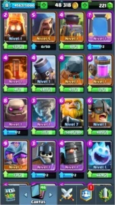 CONTA NV 8 // 2 LENDÁRIAS COMBO(1 NÍVEL 2) - Clash Royale