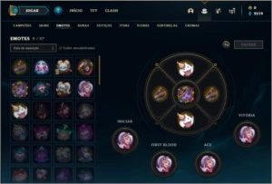 Conta unranked lv 22 com 9 champs, 4 skins e 6 fragmentos - League of Legends LOL