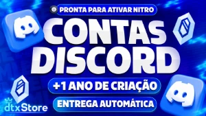 Contas Discord Full Acess Zeradas com +1/+2 Anos de Criação