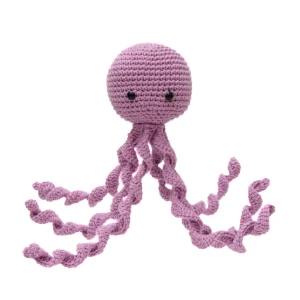 Polvo Newborn Lilás Amigurumi - Artesanato e Personalizados
