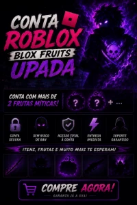 Conta Roblox Blox Fruits, Com 2+ Frutas Miticas Aleatorias.