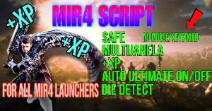 Mir4 Script Com Ult + Agro Xp+++ Sem Ocupar Teclado Ou Mouse