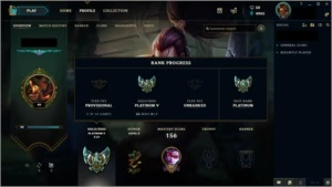 conta platina 5 ,39 champs,16skins - League of Legends LOL