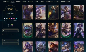 LoL 320 Skins | Diana Prestígio, Uzi Hall of Legends, S4+ - League of Legends