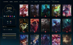 LoL 320 Skins | Diana Prestígio, Uzi Hall of Legends, S4+ - League of Legends