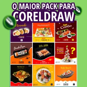 Pack Coreldraw 2022 + 100 000 arquivos e templates Editáveis - Serviços Digitais