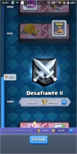 vendo conta Clash Royale desafiante ll 4 lendárias