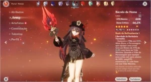 AR58: 12 Personagens 5 Estrelas+7 Armas 5 Estrelas+15k Primo - Genshin Impact