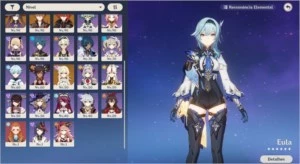 AR58: 12 Personagens 5 Estrelas+7 Armas 5 Estrelas+15k Primo - Genshin Impact