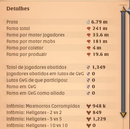 CONTA ALBION SPEC TANK, CRAFT E COLETA - Albion Online