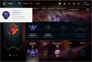 Conta Diamante 4 BARATINHA - League of Legends LOL