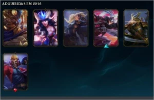 CONTA LOL 27 skins gold4 - League of Legends