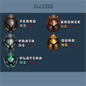Elojob Platina IV 20 reais, Ouro IV 15 reais - League of Legends LOL