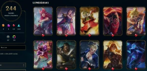 Full Acesso - Todos Champions - 244 Skins - Unranked - League of Legends LOL