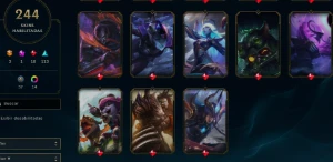 Full Acesso - Todos Champions - 244 Skins - Unranked - League of Legends LOL