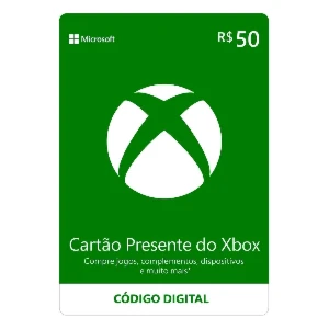 Código Digital Xbox 50 Reais - Gift Cards