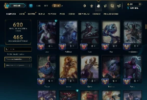 Platina 3 com TODOS os Champs e 259 Skins +2 Prestigios - League of Legends LOL