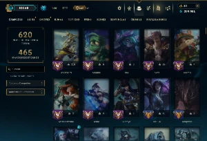 Platina 3 com TODOS os Champs e 259 Skins +2 Prestigios - League of Legends LOL