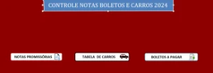 Controle E Gerenciamento De Notas E Boletos E Carros Edit. - Outros