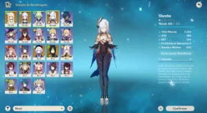 Genshin Impact - Na - Ar44 - Shenhe + arma + Ayaka
