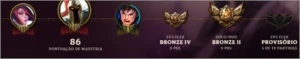 conta lol level 30 bronze 2 - League of Legends
