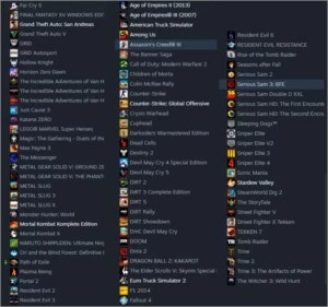 Conta Steam com 110 jogos Melhores para PC