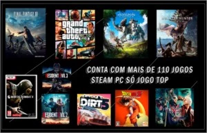 Conta Steam com 110 jogos Melhores para PC