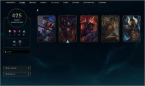 CONTA LOL COM 430 SKINS, OURO + DESDE A SEASON 3 - PLATINA + - League of Legends