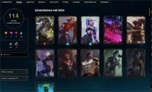 conta do lol e valorant
