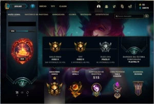 conta de lol, gold 2 58k EA 121 campeoes 74 skins - League of Legends