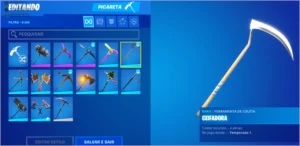 Conta fortnite com foice