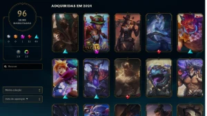 Vendo conta de LOL com 148 Campeões/96 Skins - Esmeralda IV - League of Legends