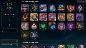 Vendo conta de LOL com 148 Campeões/96 Skins - Esmeralda IV - League of Legends