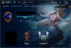 League of Legends- DIamante IV - 362 skins LOL