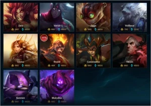 Conta league of legends (bastante skins) LOL