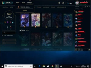 Conta de lol Platina V - League of Legends