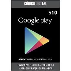 Card Google Play Store $10 envio imediato