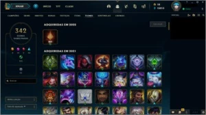 Conta League of Legends (LOL) lvl 486 elo md10 3w/2l M+