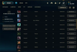 Conta MESTRE com 23 Champs e 2 Skins (70% de WinRate) - League of Legends LOL