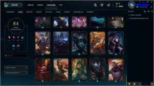 CONTA LOL LV 150 COM 84 SKINS - League of Legends