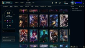 CONTA LOL LV 150 COM 84 SKINS - League of Legends