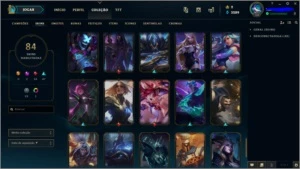 CONTA LOL LV 150 COM 84 SKINS - League of Legends