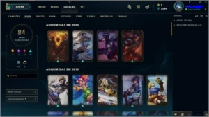 CONTA LOL LV 150 COM 84 SKINS - League of Legends