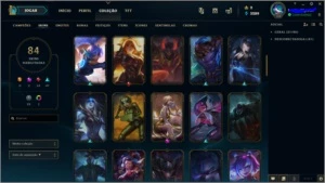 CONTA LOL LV 150 COM 84 SKINS - League of Legends