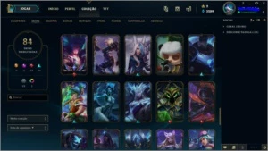 CONTA LOL LV 150 COM 84 SKINS - League of Legends