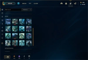 Conta LEAGUE OF LEGENDS com skins prestigio e muito mais ! LOL