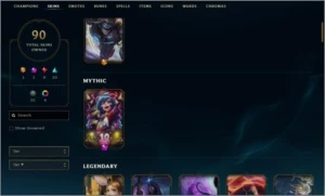VENDO CONTA D1 / 141 SKINS - League of Legends LOL