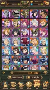 CONTA SEVEN DEADLY SINS GRAND CROSS GLOBAL - Outros